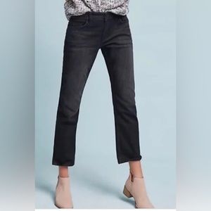 NWT Anthropologie Pilcro + the Letterpress Slim Straight Black Jeans 24 - read